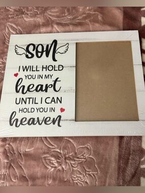 White 'Son' Memorial Picture Frame - Sentimental Home Accent